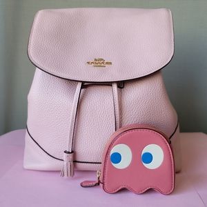 Coach Pink Ghost coin purse Pac Man